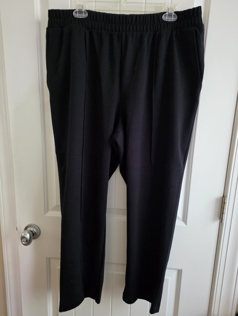 a new day Black Pull On Work Pants Plus Sz XL